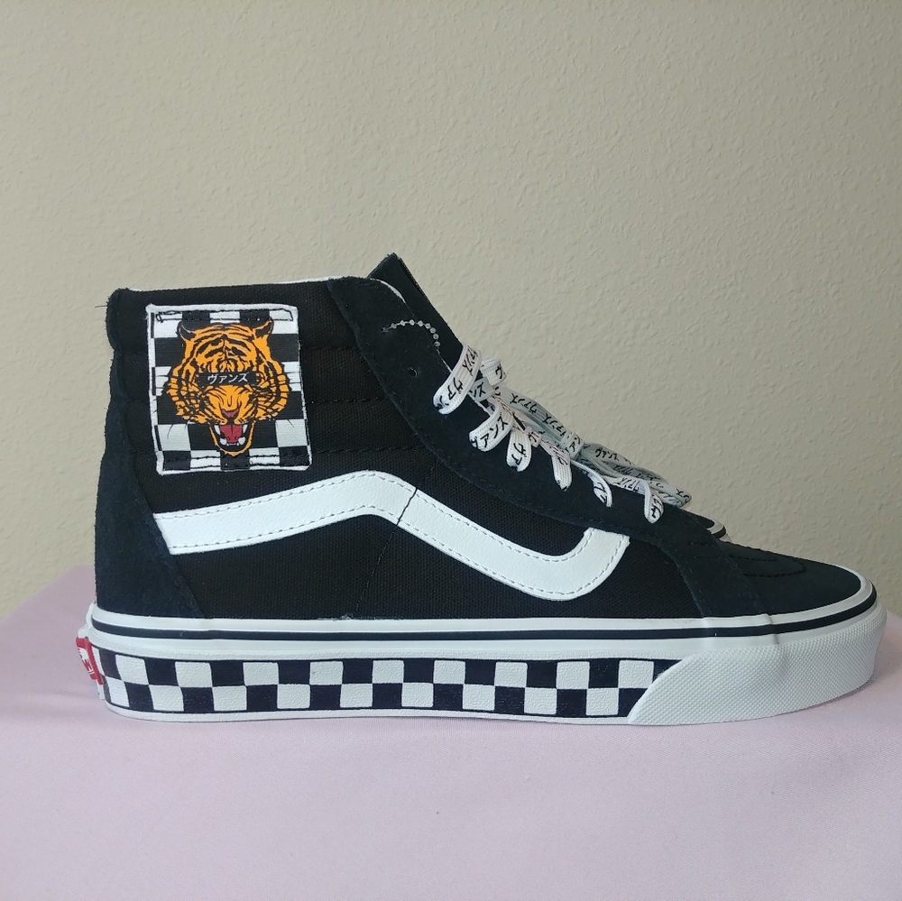 VANS Sk8-Hi TIGER CHECK REISSUE 7.5 RARE